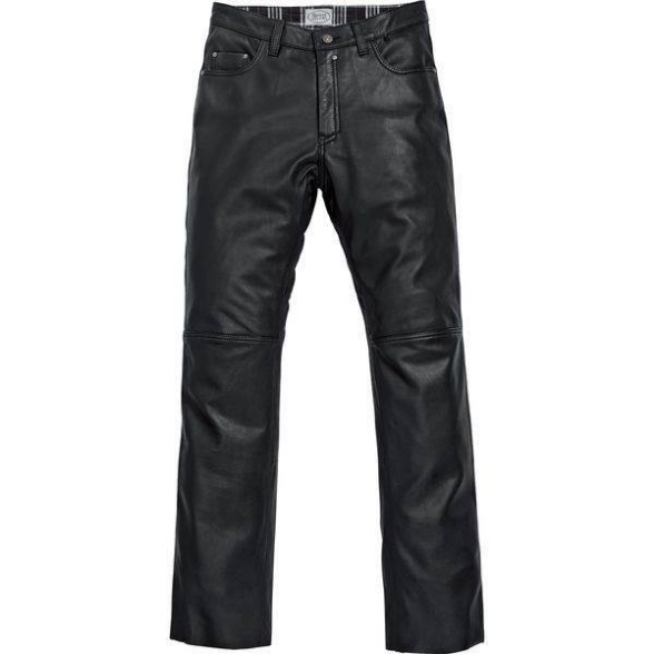 Motoristične usnjene hlače SPIRIT MOTORS 1.0 Klassik moške, črne