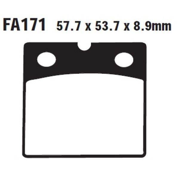 Zavorne ploščice 07BB2107 (FA171)