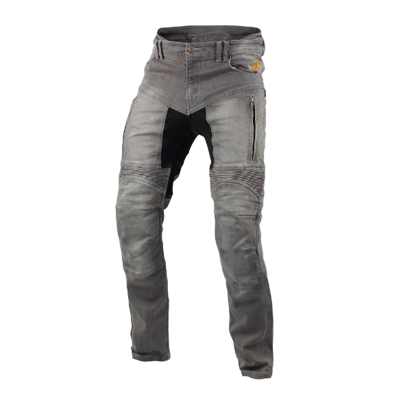 Motoristične jeans hlače Trilobite Parado 661 - slim fit, sive