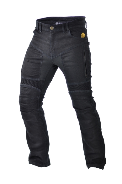 Motoristične jeans hlače Trilobite Parado 661 - regular fit, črne