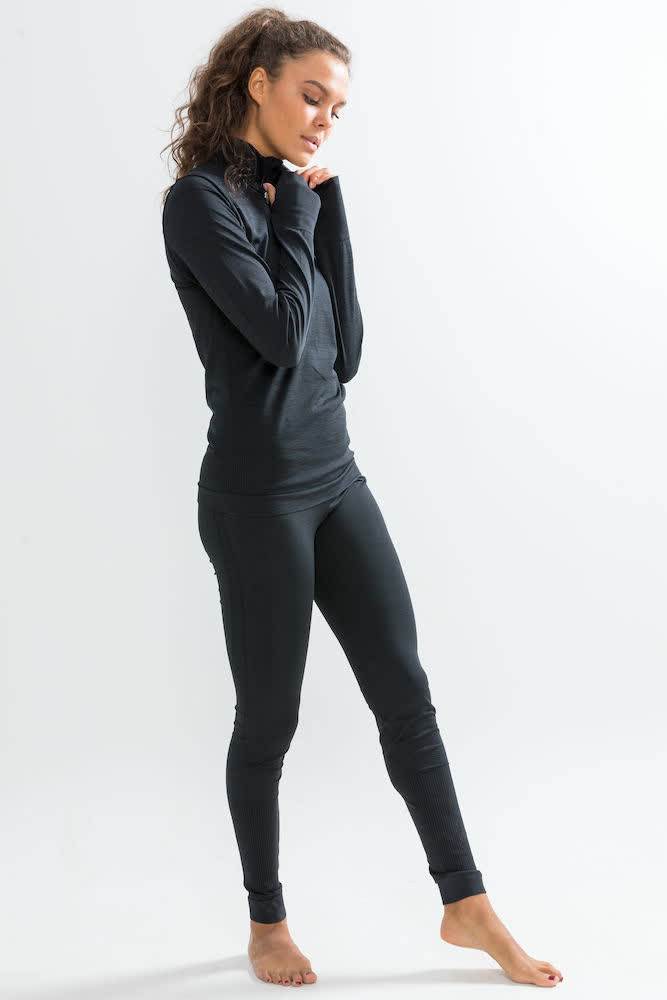 Ženske funkcionalne hlače Craft FUSEKNIT COMFORT, črne