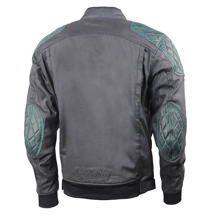 Motoristična jakna Trilobite Victory, zelena/rjava