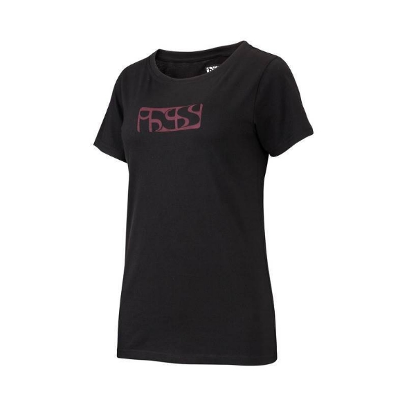 Ženska majica s kratkimi rokavi iXS Brand Tee, črna