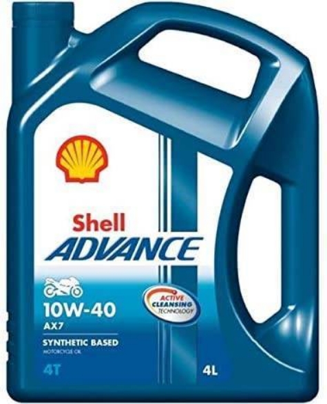 Motorno olje SHELL Advance 4T AX7 10W40, 4l