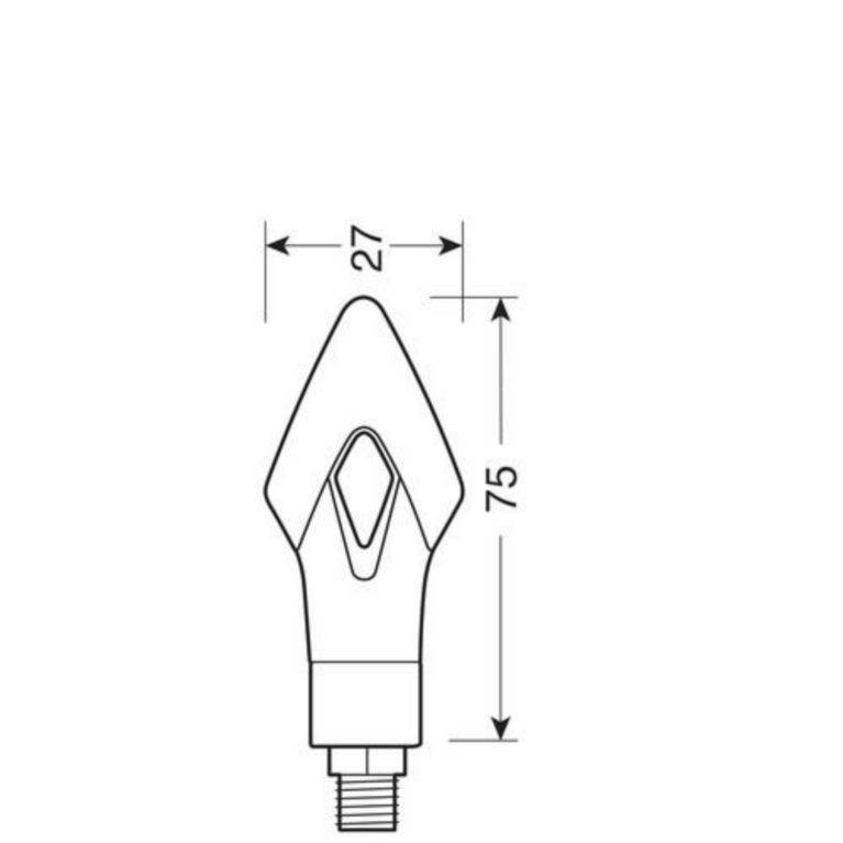 Univerzalni LED smerniki ARROW STF-3070 / 7-2 SMD LED diod  (par), črna