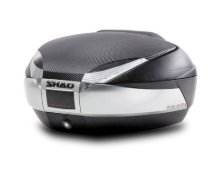 Moto kovček SHAD SH48 NEW TITANIUM z naslonom (48 L), karbon/titan