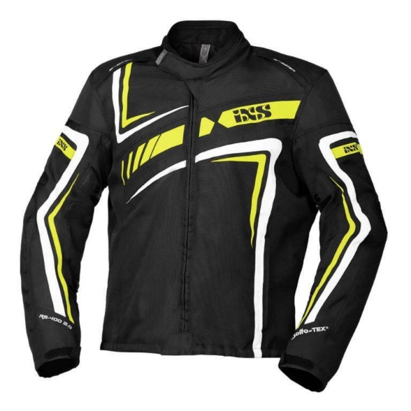 Športna motoristična jakna iXS RS-400-ST 2.0, črna/rumena