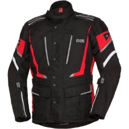 Motoristična touring jakna iXS Powells-ST, črna/rdeča
