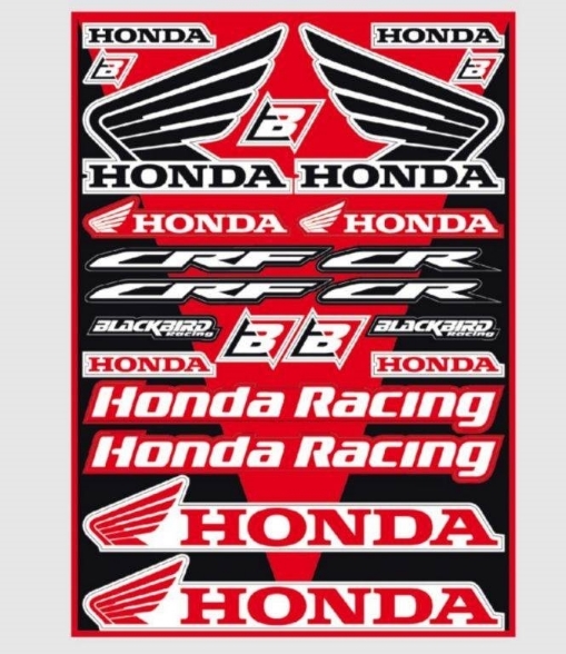 Univerzalni set nalepk Honda - BLACKBIRD Racing