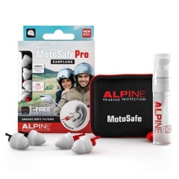 Čepki za ušesa ALPINE MotoSafe® Pro (2 para čepkov Race/Tour)+čistilo+obesek
