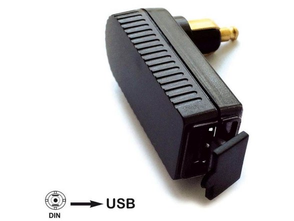 Kotni USB adapter BASS USB4 za DIN vtičnice (Ducati/BMW/Triumph)