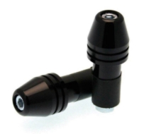 Uteži/zaključki krmila BIHR Rocket (fi 18mm), črni