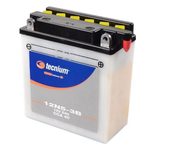 Konvencionalen akumulator TECNIUM 12N5.5-3B (kislina priložena)