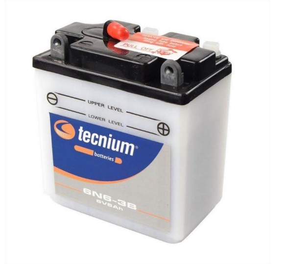 Konvencionalen akumulator TECNIUM 6N6-3B (kislina priložena)