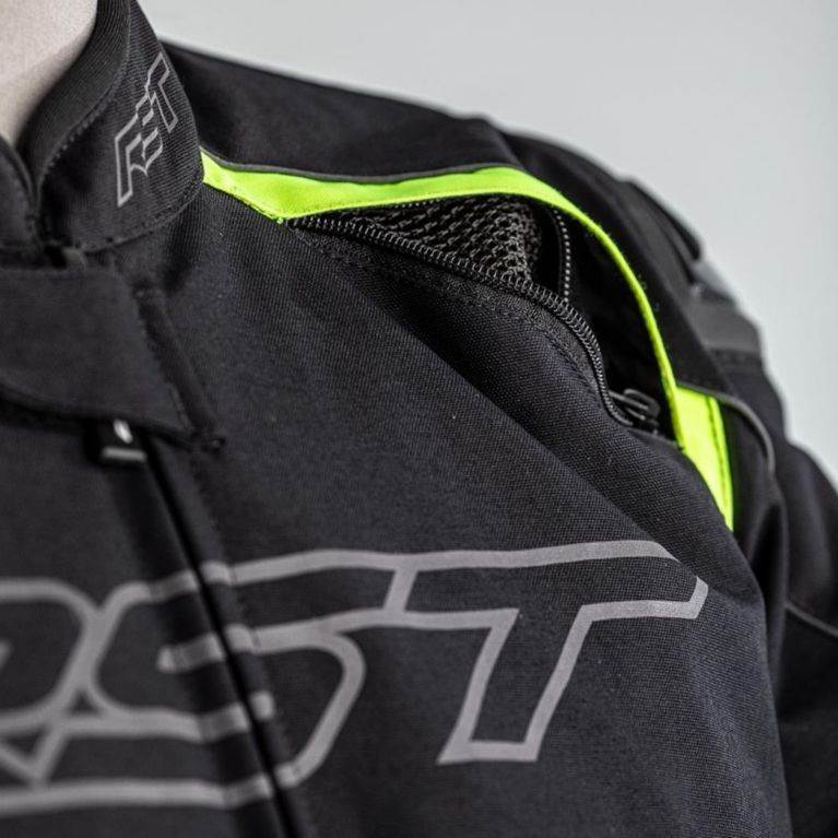 Športna motoristična jakna z airbagom RST Sabre Airbag, črna/rumena