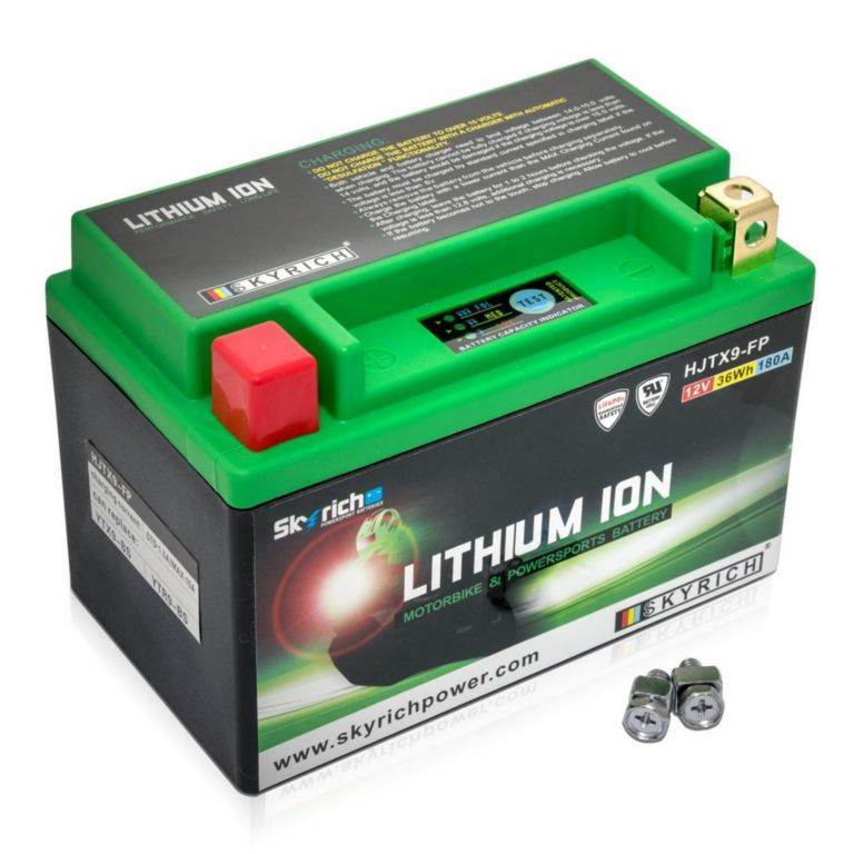 Litijonski (Li-Ion) akumulator Skyrich LTX9-BS, s prikazovalnikom napetosti