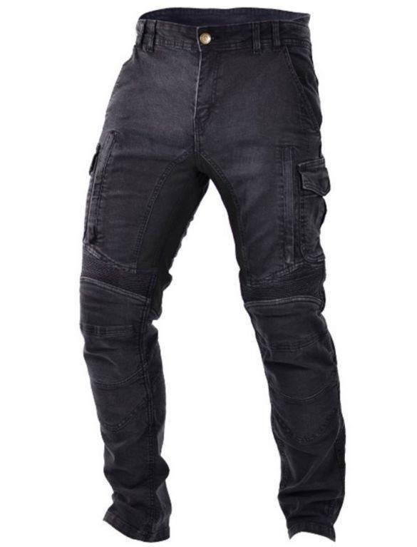 Motoristične jeans hlače Trilobite ACID SCRAMBLER 1664, črne