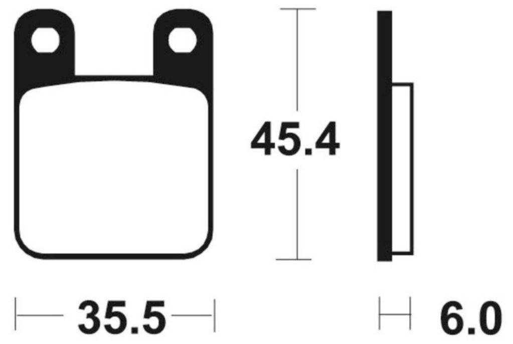 Zavorne obloge/ploščice TECNIUM Scooter ME59 (SFA115), organic