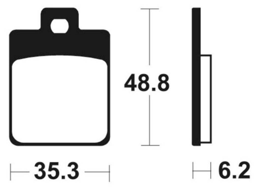 Zavorne obloge/ploščice TECNIUM Scooter MSS368 (SFA260HH), sinter metal