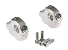 Poviški za 22mm krmilo z zamikom nazaj LSL (+25mm, zamik 16mm), srebrni