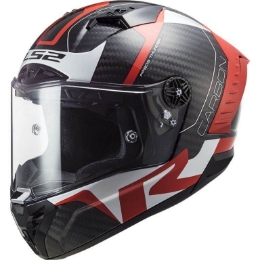 Dirkaška motoristična čelada LS2 Thunder Racing 1 (FF805), rdeča/bela