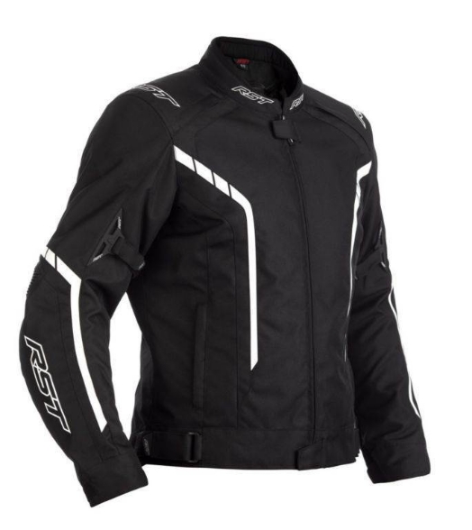 Športna motoristična jakna RST Axis, črna/bela