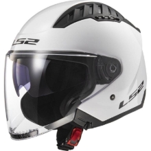 Odprta JET čelada z vizirjem LS2 Copter Gloss (OF600)