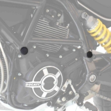 Čepi - pokrovi cevne šasije PUIG (premer 26 mm), črni - Ducati, BMW,