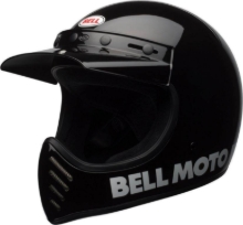 Retro motocross čelada BELL Moto-3 Classic, črna