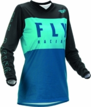 Ženska motocross majica/dres FLY MX F-16, modra/črna