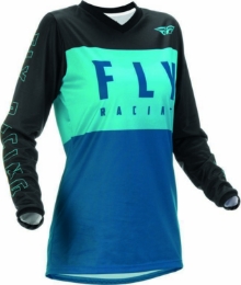 Ženska motocross majica/dres FLY MX F-16, modra/črna