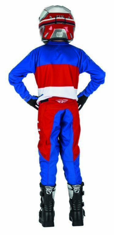 Otroške motocross hlače/dres FLY MX F-16, modre/rdeče
