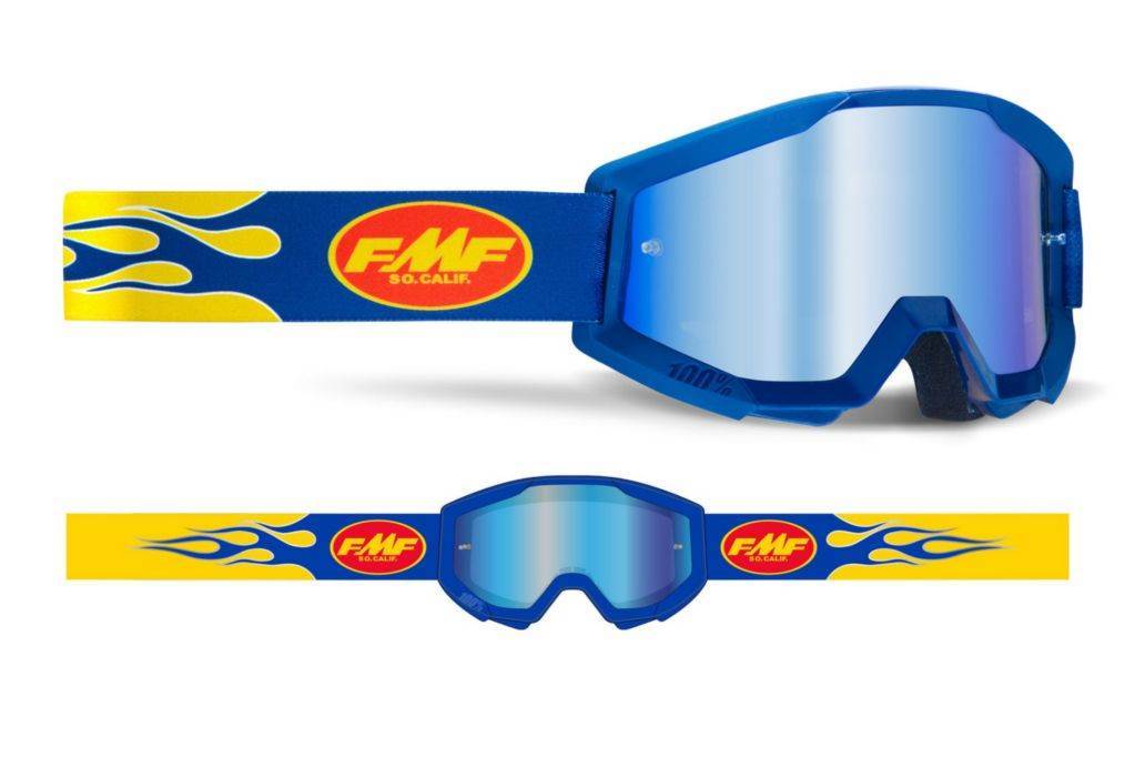 Motocross očala FMF Powercore Mirror, modra