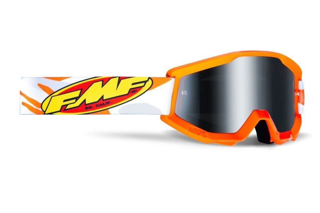 Motocross očala FMF Powercore Mirror, oranžna