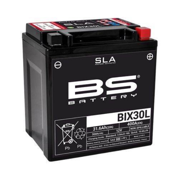 Tovarniško aktiviran akumulator BS Battery BIX30L SLA, 12V/31,6Ah- 400A