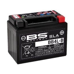 Tovarniško aktiviran akumulator BS-Battery BB4L-B SLA, 12V/4AH- 50A