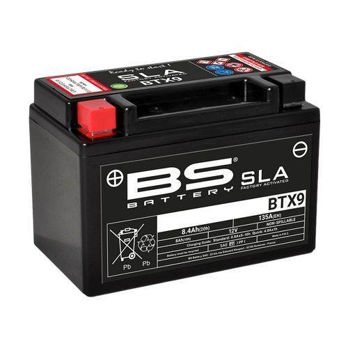 Tovarniško aktiviran akumulator BS Battery BTX9 SLA, 12V/8,4Ah- 135A