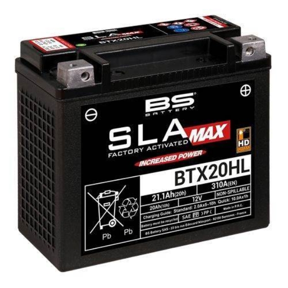 Tovarniško aktiviran akumulator BS Battery BTX20HL SLA Max, 12V/21,1Ah- 310A