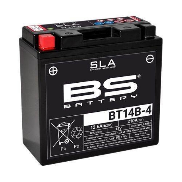 Tovarniško aktiviran akumulator BS Battery BT14B-4 SLA, 12V/12,6Ah- 210A