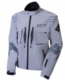 Motoristična vodoodporna enduro/motocross jakna UFO Taiga, siva