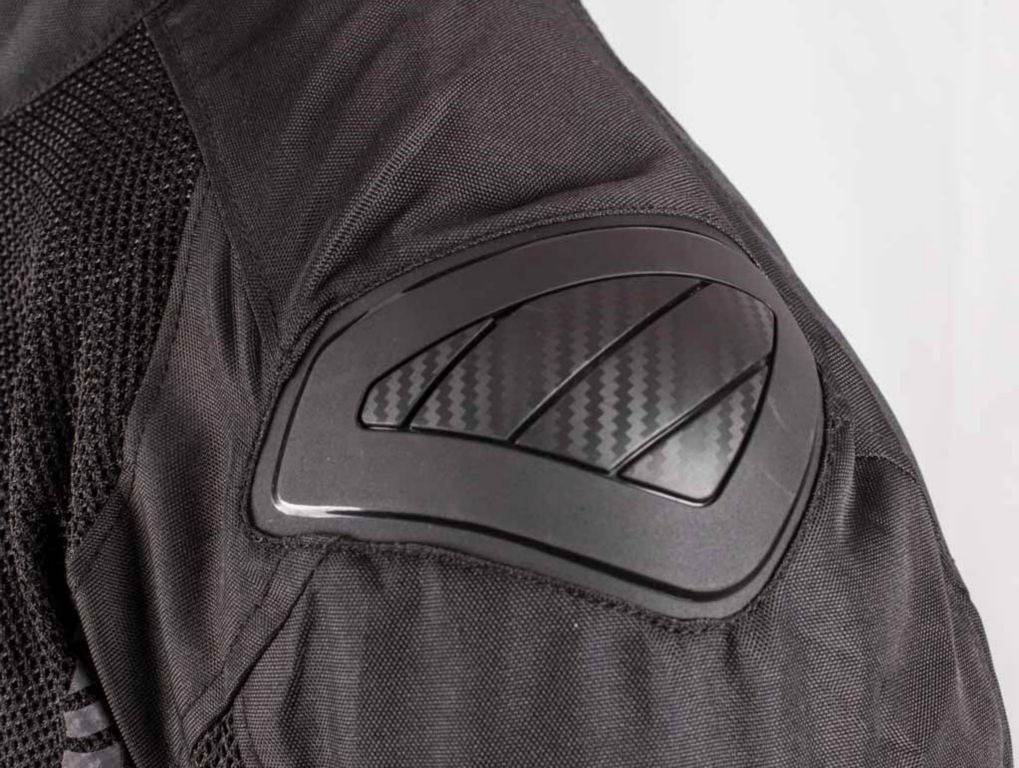 Poletna motoristična jakna z brezrokavnikom GMS Samu Mesh, črna
