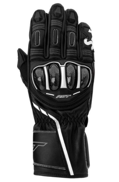 Športne motoristične rokavice RST S1, črne/bele