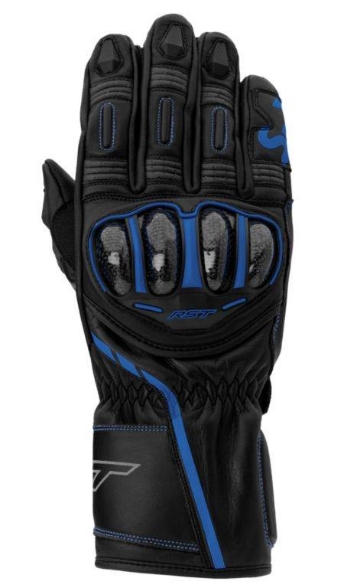Športne motoristične rokavice RST S1, črne/modre