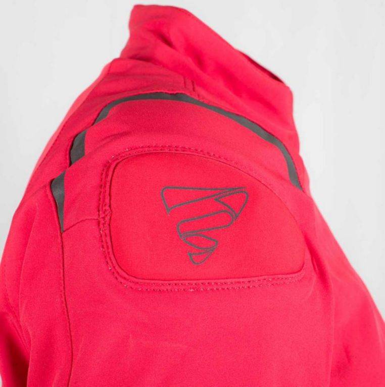 Ženska motoristična jakna/Softshell GMS Falcon, rdeč