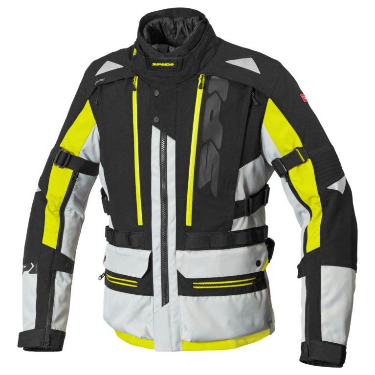Adventure motoristična jakna SPIDI Allroad H2Out, črna/bela/rumena