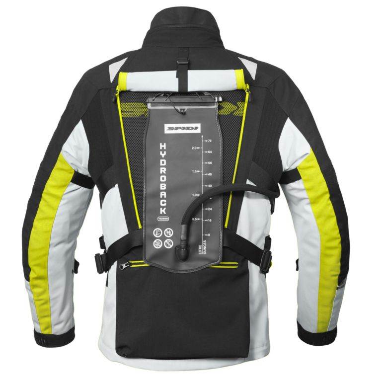 Adventure motoristična jakna SPIDI Allroad H2Out, črna/bela/rumena