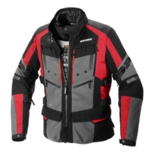 Touring motoristična jakna SPIDI 4 Season Evo H2Out, siva/rdeča