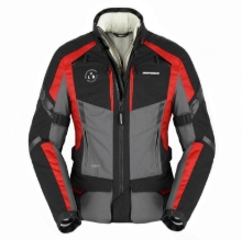 Touring ženska motoristična jakna SPIDI 4 Season Evo H2Out, siva/rdeča