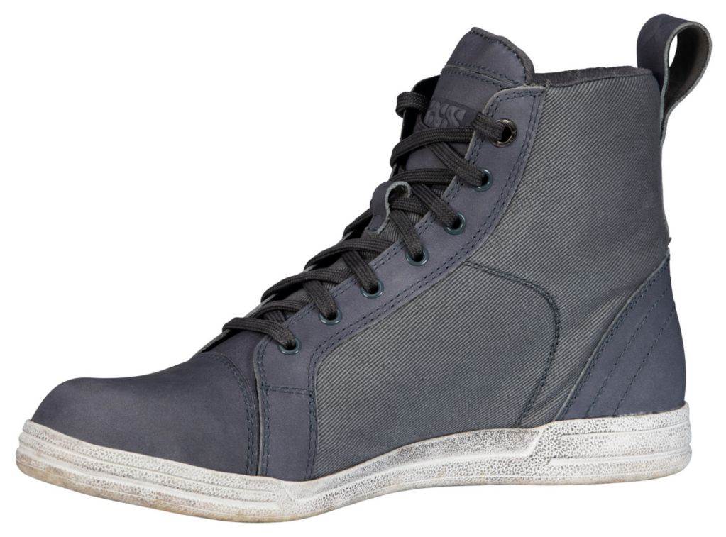 Urbani motoristični čevlji - sneakers iXS Nubuk-Cotton 2.0, sivi