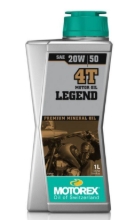 Mineralno motorno olje MOTOREX Legend 4T 20W50, 1 L